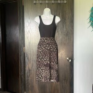 Floral brown skirt, L by LuLaRoe
